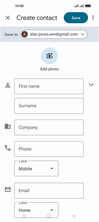 Press the drop down list next to 
