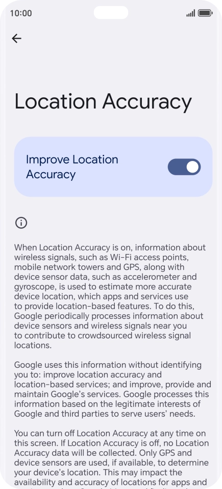 If you press the indicator next to 