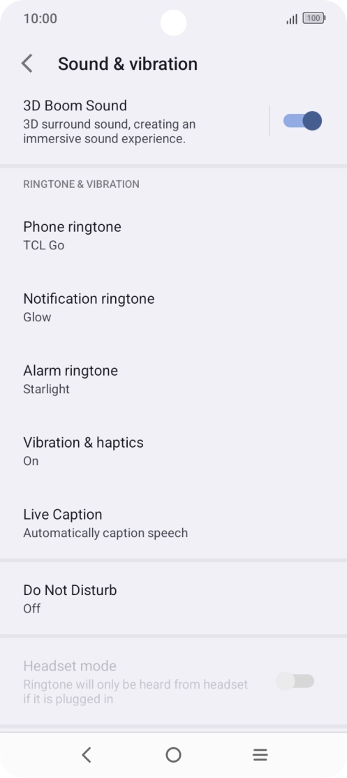 Press Phone ringtone.