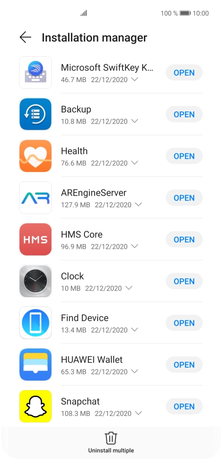 Slide your finger upwards starting from the bottom of the screen to return to the home screen.