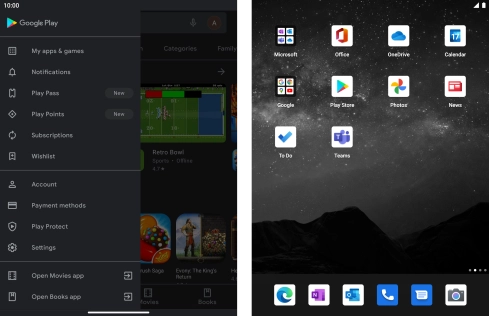 Press My apps & games.