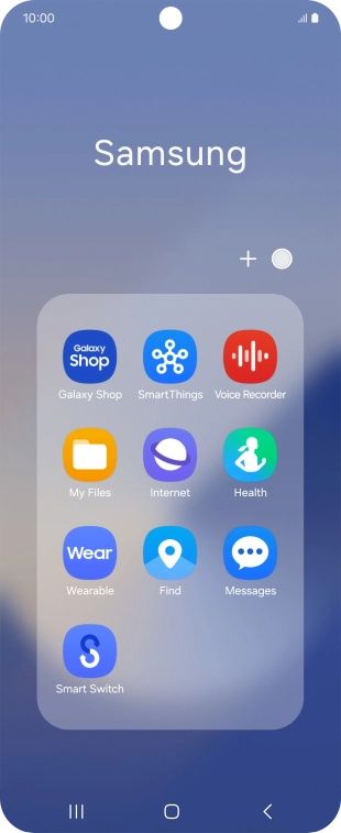 Open a supported app, e.g. Messages.