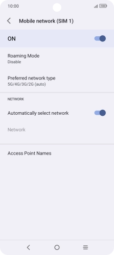 Press Access Point Names.