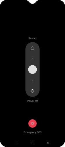 Press and drag the circle downwards.