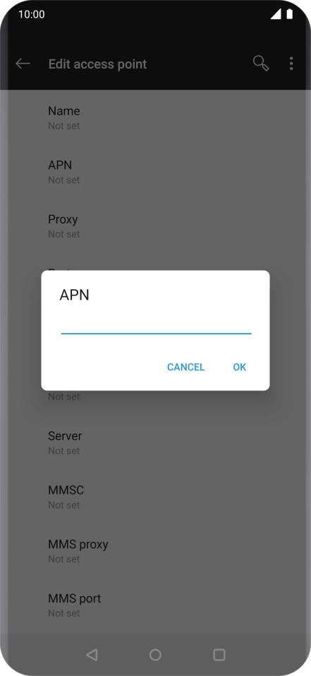 Key in everywhere and press OK.