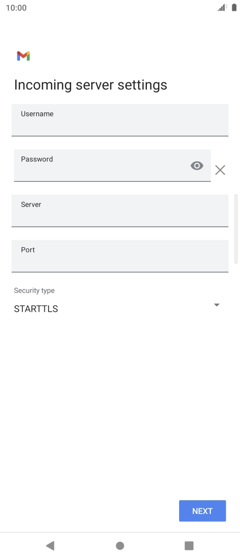 Press the field below 