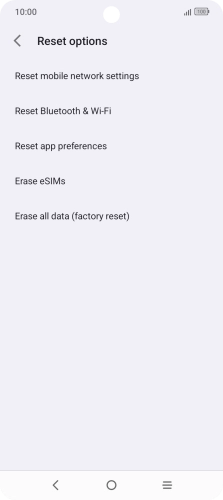 Press Reset mobile network settings.