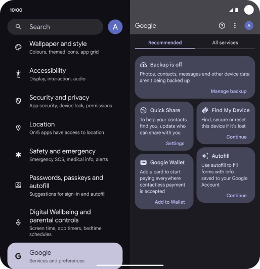 Press Find My Device.