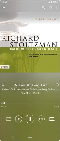 Press arrow right to go to the next audio file.