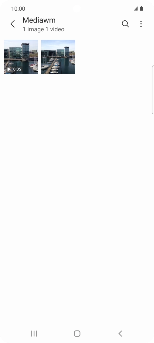 Press and hold any picture or video clip.