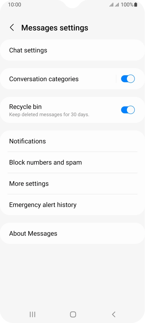 Press More settings.