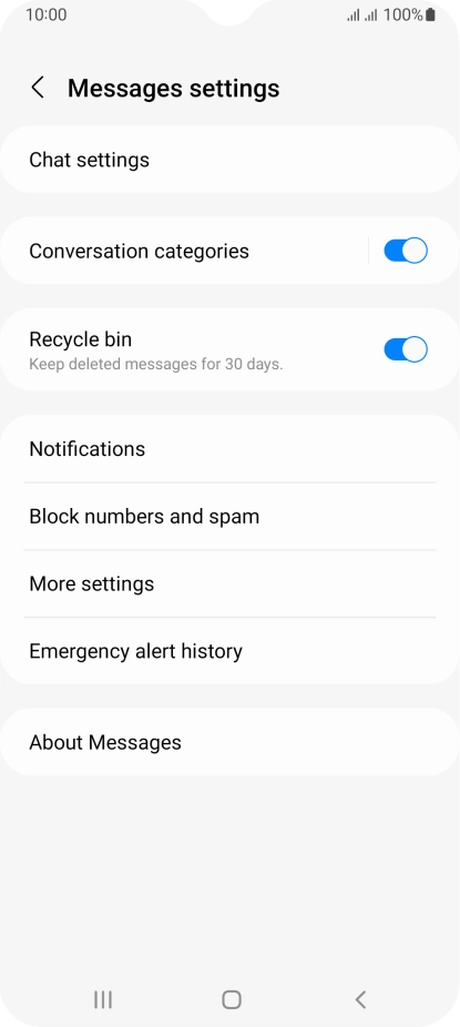 Press More settings.