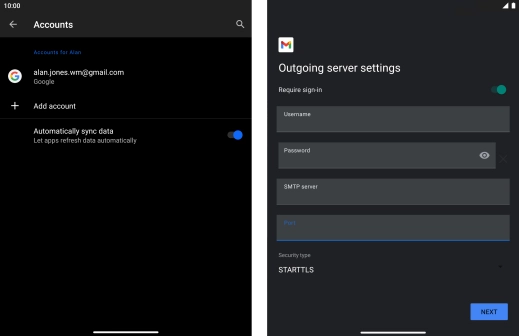 Press the drop down list below 