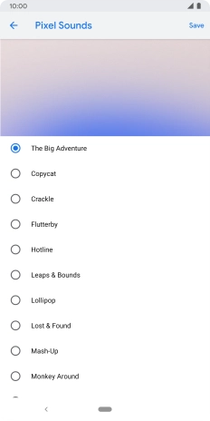 Press the required ring tones to hear them.