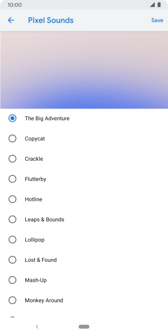 Press the required ring tones to hear them.