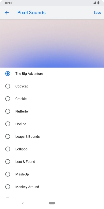 Press the required ring tones to hear them.