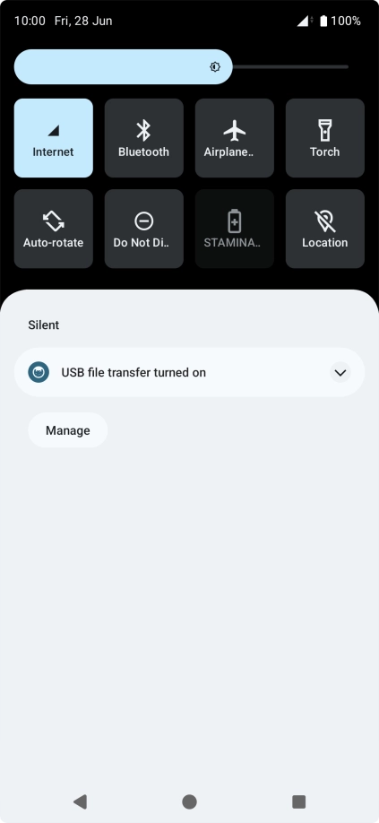Press the drop down list.