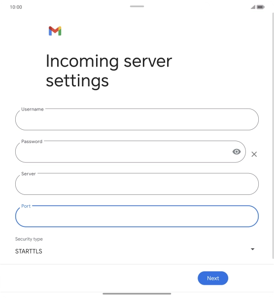 Press the drop down list below 