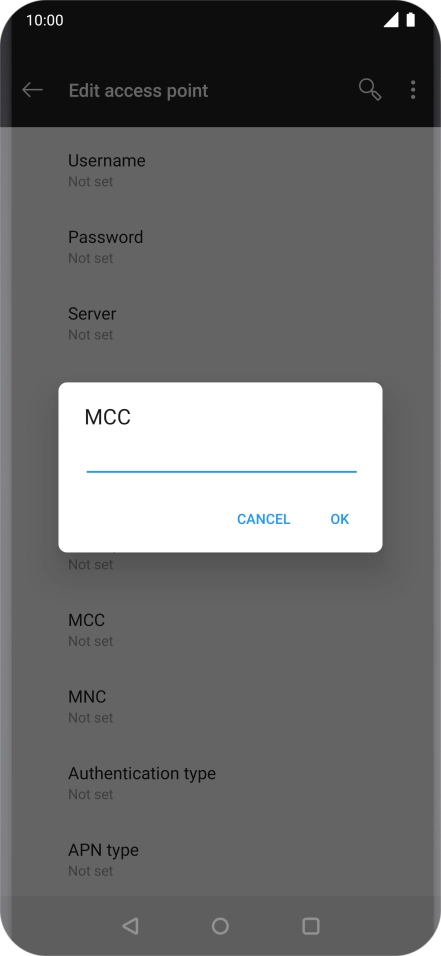 Key in 234 and press OK.