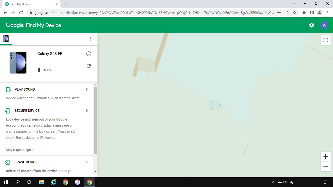 Click the required device.