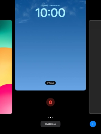 Press the delete icon.