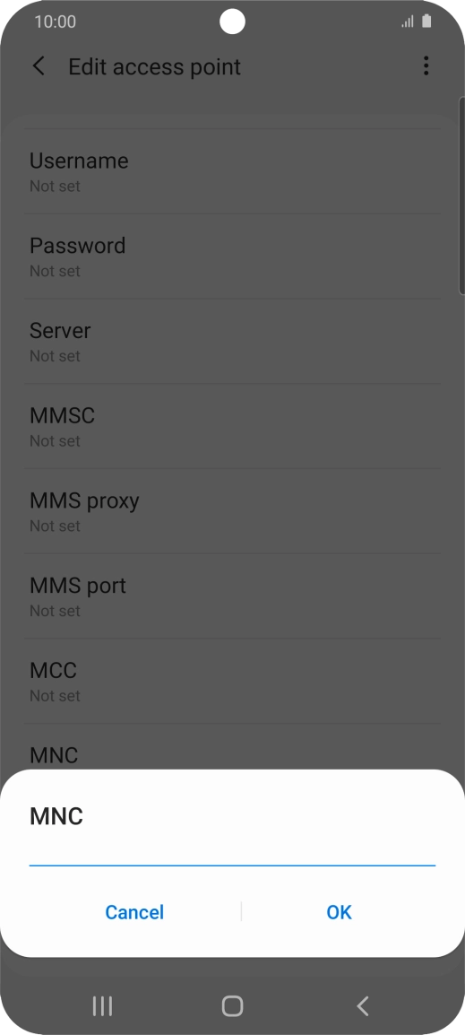 Key in 33 and press OK.