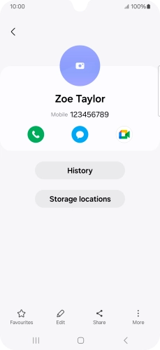 Press the Home key to return to the home screen.