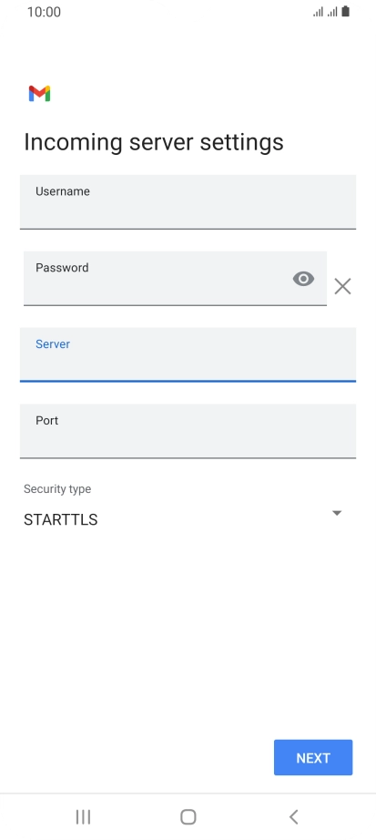 Press the field below 