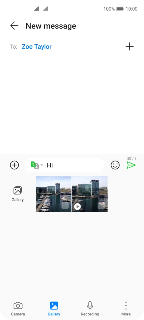 Press Gallery and go to the required folder.