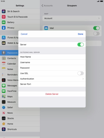 Press Authentication.