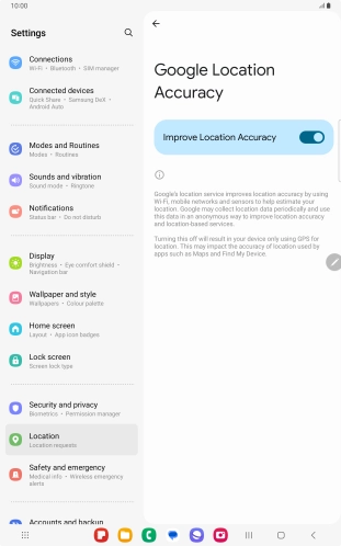 If you press the indicator next to 