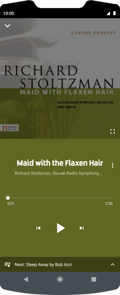 Press arrow right to go to the next audio file.
