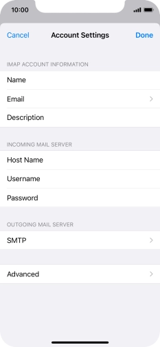 Press SMTP.