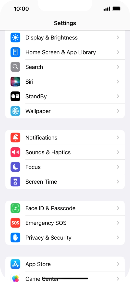 Press Privacy & Security.