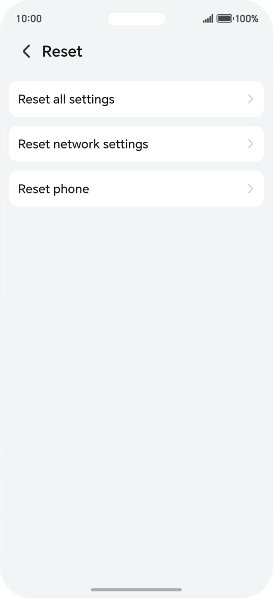 Press Reset phone.