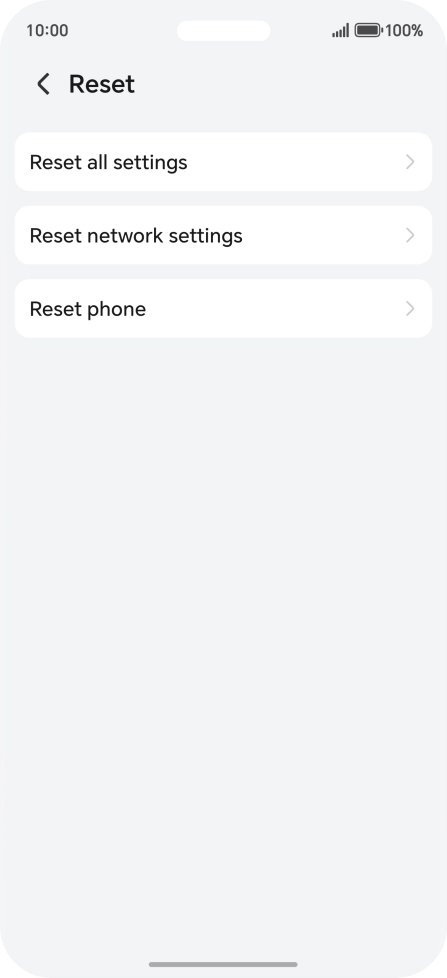Press Reset phone.