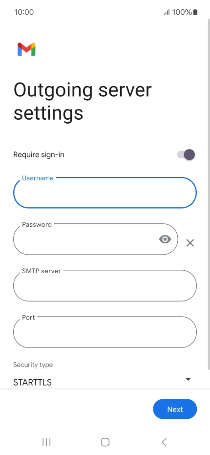 Press the field below 