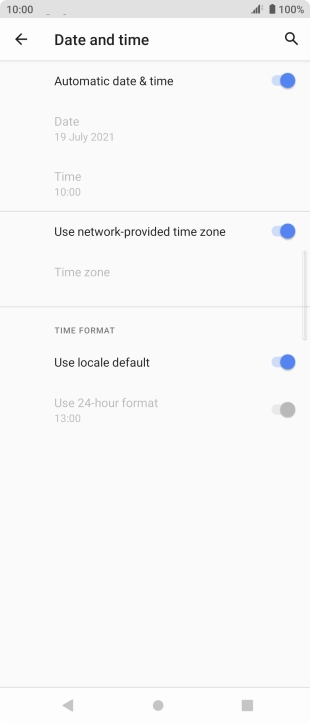 Press the Home key to return to the home screen.