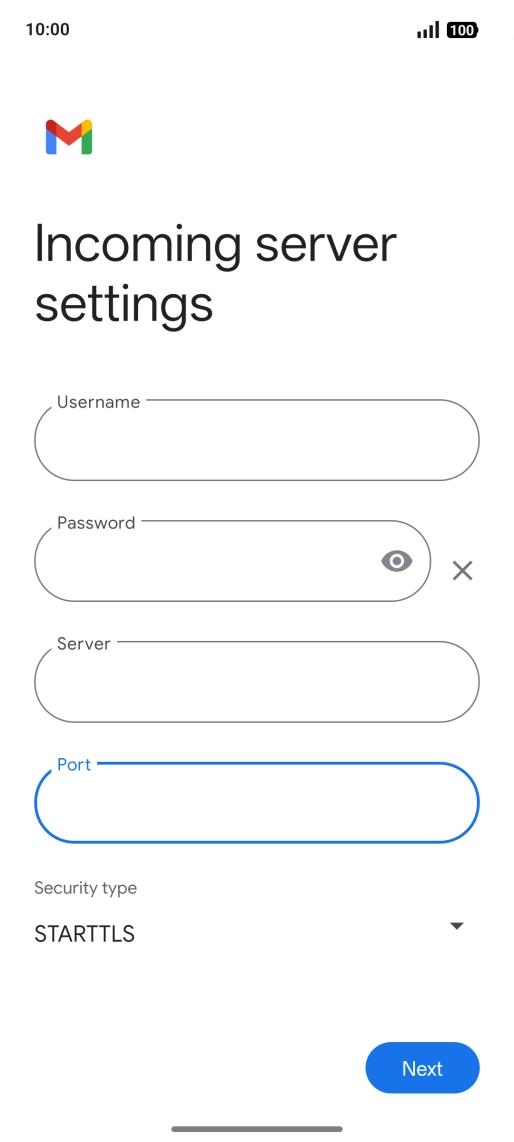 Press the drop down list below 