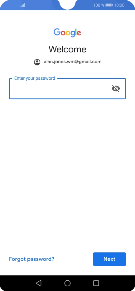 Press the field below 