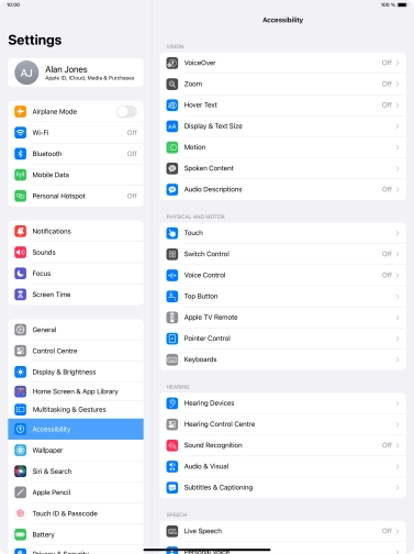 Press the required category below 