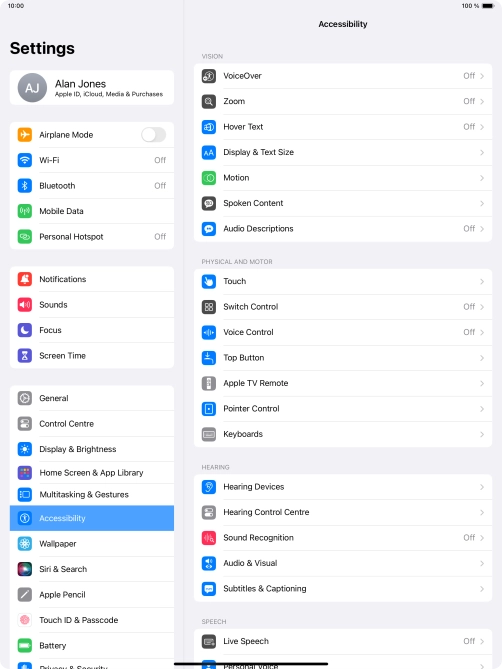 Press the required category below 