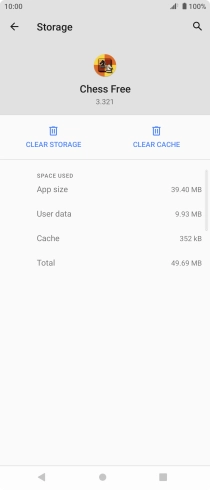 Press CLEAR CACHE.