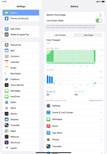 Slide your finger upwards starting from the bottom of the screen to return to the home screen.