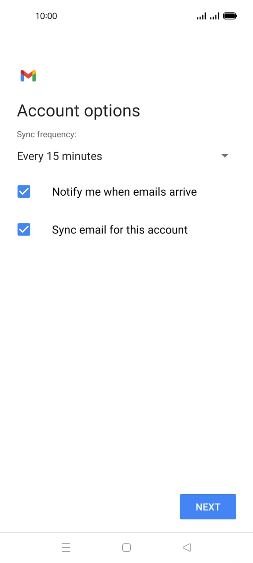 Press the drop down list below 