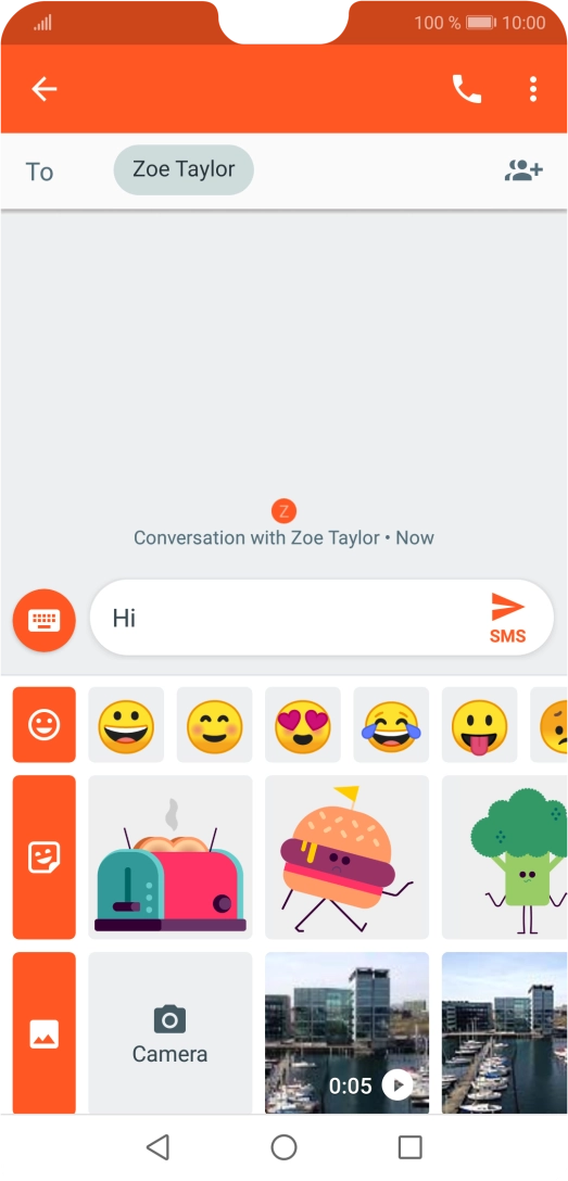 Press the gallery icon.