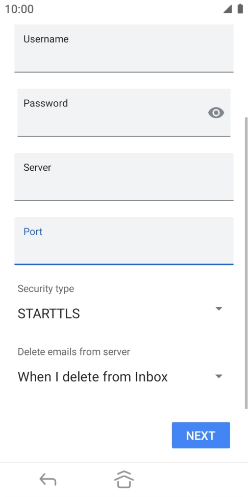 Press the drop down list below 
