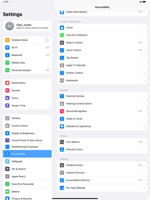 Press the required category below 