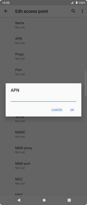 Key in everywhere and press OK.
