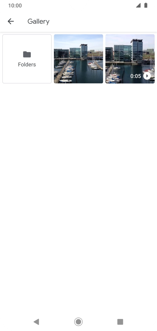 Press Folders and go to the required folder.